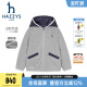 摇粒绒连帽保暖上衣 哈吉斯男女童外套秋款 进口同款 hazzys童装