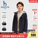 hazzys哈吉斯童装 男童风衣25秋冬中大童透湿连帽加绒厚外套