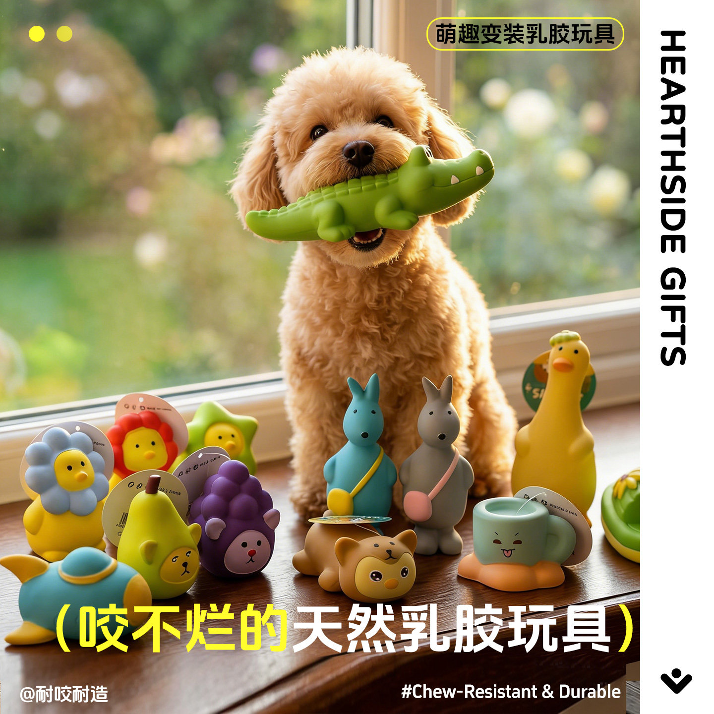 中小型犬乳胶耐咬洁齿发声玩具