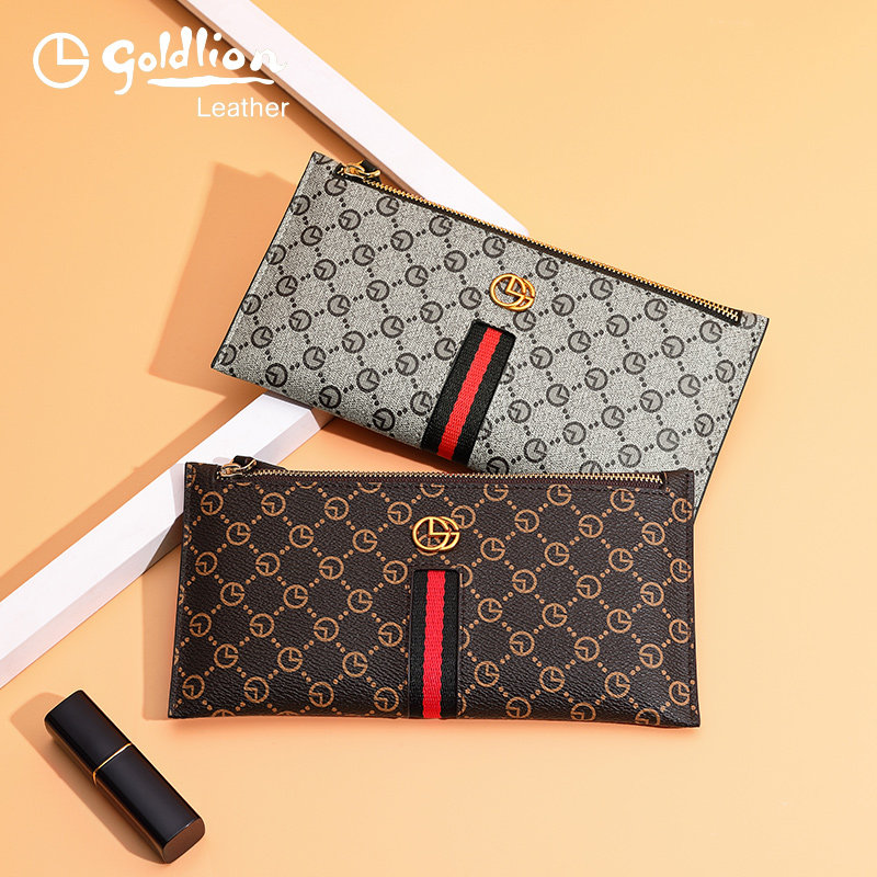 金利来手包女小包薄款手拿信封包复古简约手拎多功能零钱女式包包