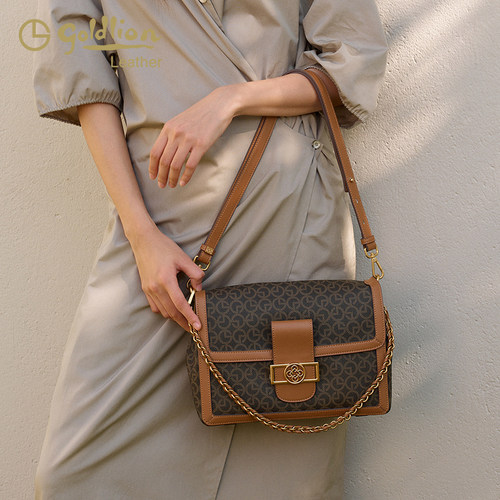 金利来女包2026新款时尚百搭单肩包高级感通勤包老花斜挎包潮