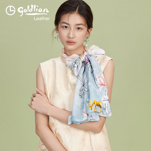 金利来丝巾方巾潮流碎花