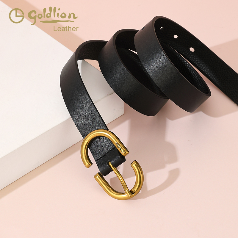 金利来牛皮女时尚皮带