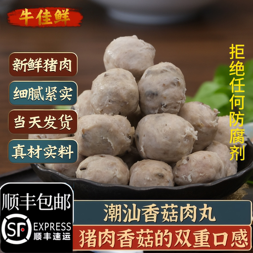 香菇贡丸潮汕特产正宗猪肉丸