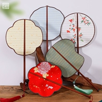 Duan Fan Fan Blank Fan Fan Fan Fan Fan Fan Fan Fan Fan Hanfu с утолщенным двойным DIY DIY Детский древний ветровой дворец фанат каллиграфии