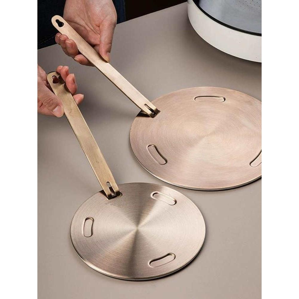 电磁炉导磁板导热板专用砂锅导热片加热板玻璃锅不锈钢厨房导热盘