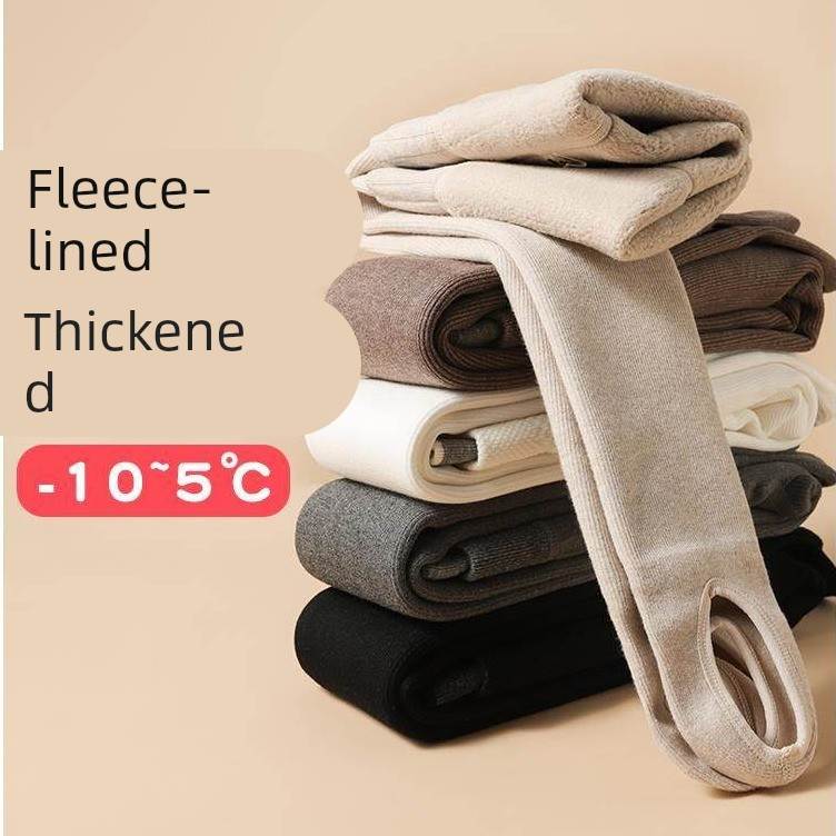 女童打底裤配裙子秋冬季加绒加厚款儿童连裤袜外穿保暖踩脚多件套