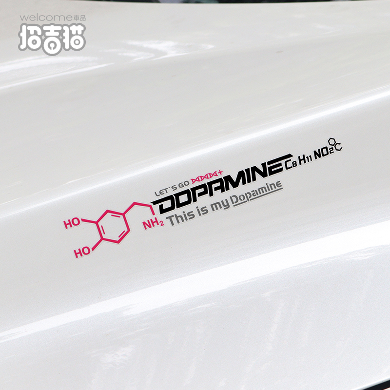 多巴胺汽车贴纸划痕贴装饰