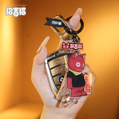 招吉猫钥匙扣个性 创意卡通可爱猫咪钥匙圈链环背包钥匙挂件亚克力
