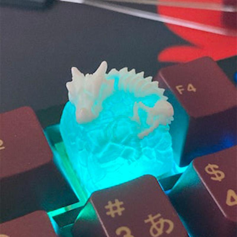 现货直销树脂键盘替换美化树脂透光个性出口键帽点缀按键国风单颗