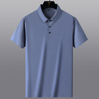 Summer thin ice silk quick-drying POLO shirt T-shirt, men's loose, fat and plus-size men's short-sleeved lapel top, trendy T-shirt thumbnail 6