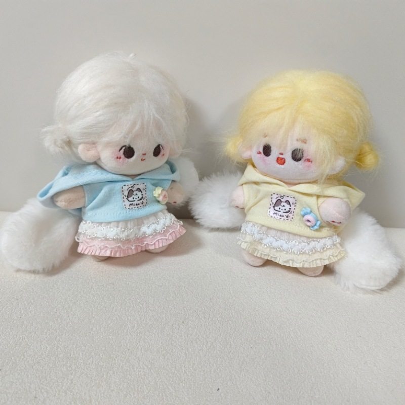 跨境娃衣10CM棉花娃娃无袖卫衣戴帽套装薄巧可爱大耳朵衣服玩具配,模玩/动漫/周边/娃圈三坑/桌游,棉花娃娃/毛绒玩具娃衣,淘宝优惠券,粉丝福利购,淘宝优惠卷