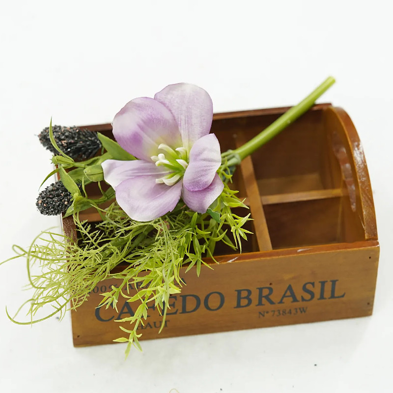 桑葚郁金香手工绢花工艺品仿真花装饰居家玄关客厅摆件摄影造景道