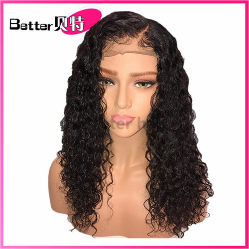 8A Curly Wig Brazilian Lace Front Human Hair Wigs Baby Hair