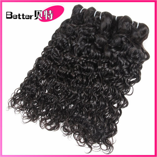 8A peruvian Human Hair water Weave NaturalColor NonRemy Hair