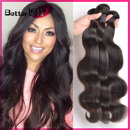 10A quality brazilian human hair body wave virgin hair 发帘