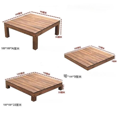 户外防腐木地台室外庭院地板