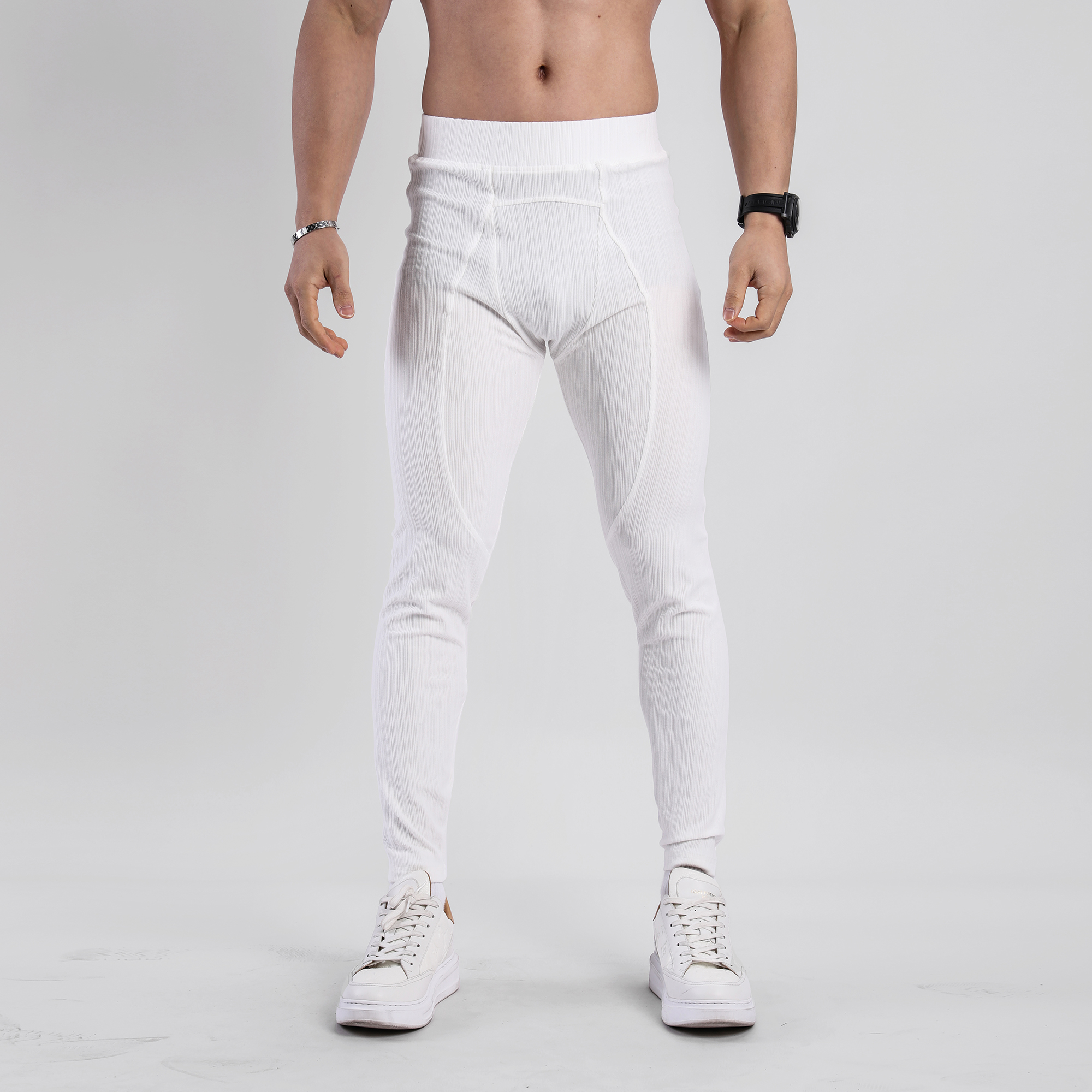 MAKN健身裤男速干高弹力跑步训练压缩裤深蹲撸铁户外田径马拉松裤