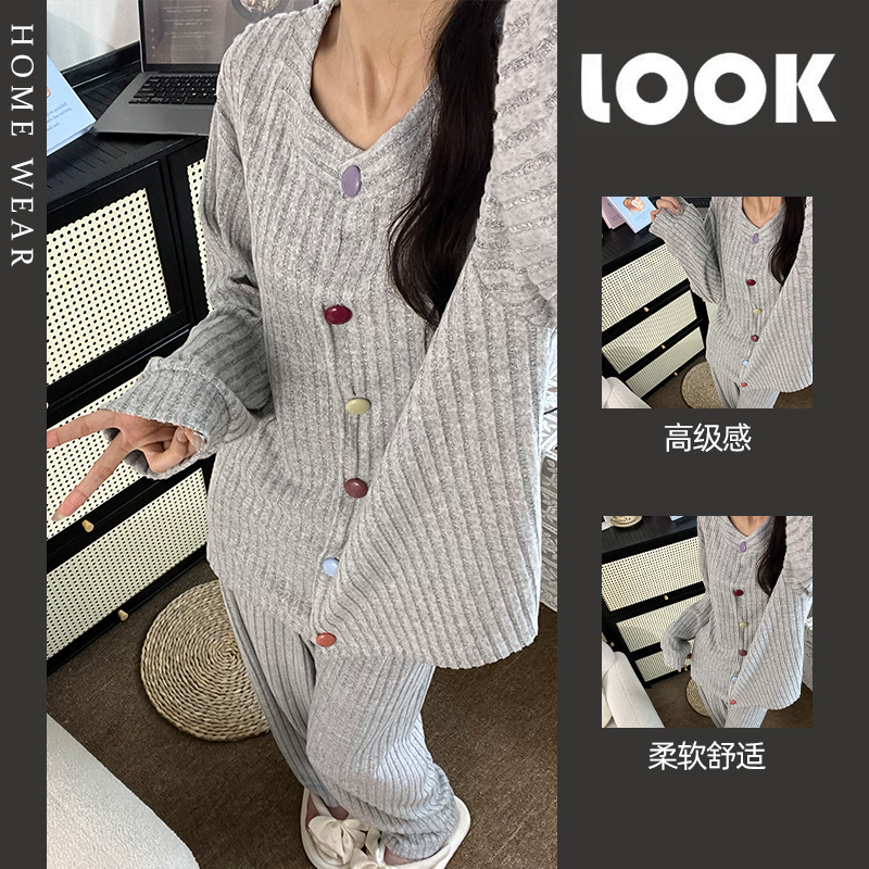 羊密绒套装2025秋冬家居服