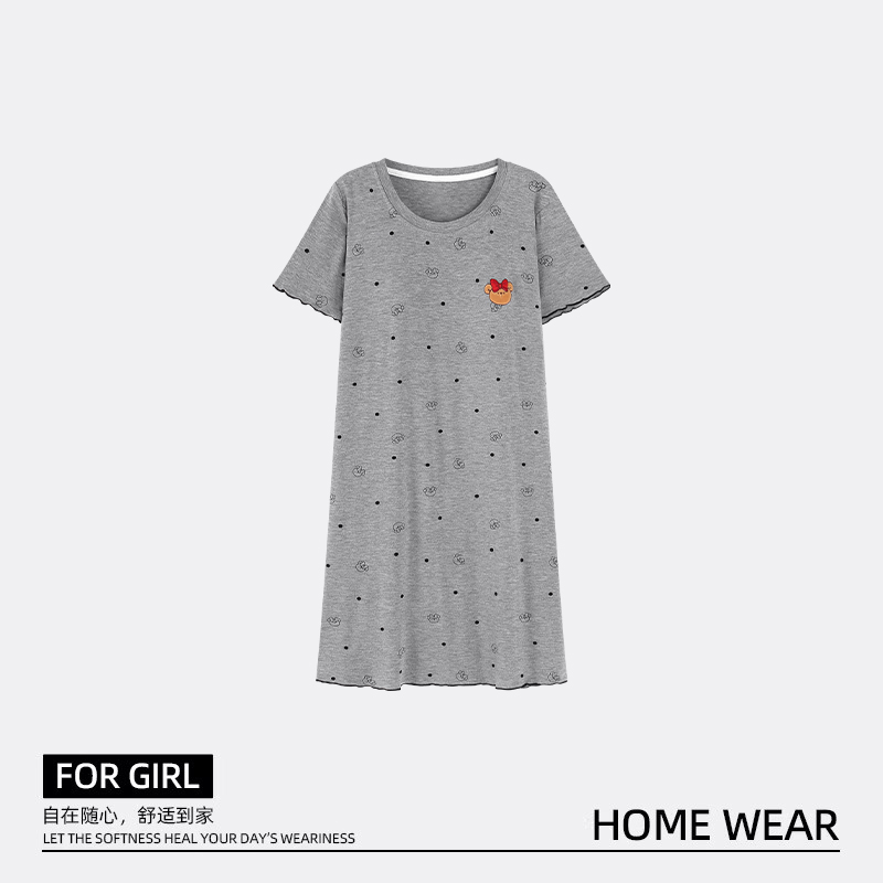 带胸垫睡裙夏季可外穿甜美家居服