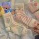 粉嫩少女心 草莓奶油系列袜子女加厚毛毛仿水貂绒袜子睡眠袜