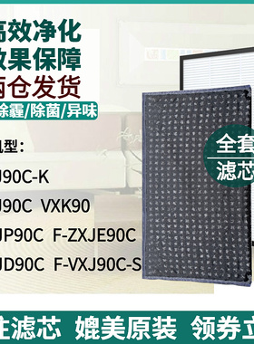 适配松下空气净化器F-VXJ90C/VXK90/ZXJP/ZXJE/ZXJD90C过滤网K/S
