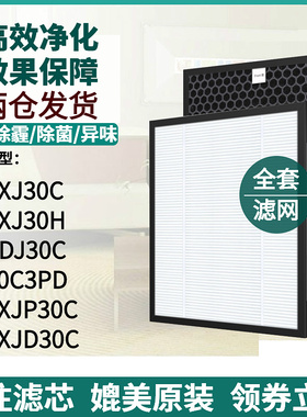 适配松下空气净化器F-PXJ/PDJ30C F-30C3PD/ZXJP/ZXJD30C/30H滤网
