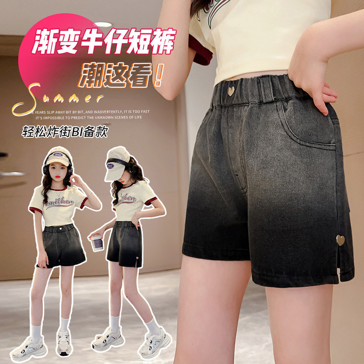 女童夏季薄款牛仔短裤宽松显瘦
