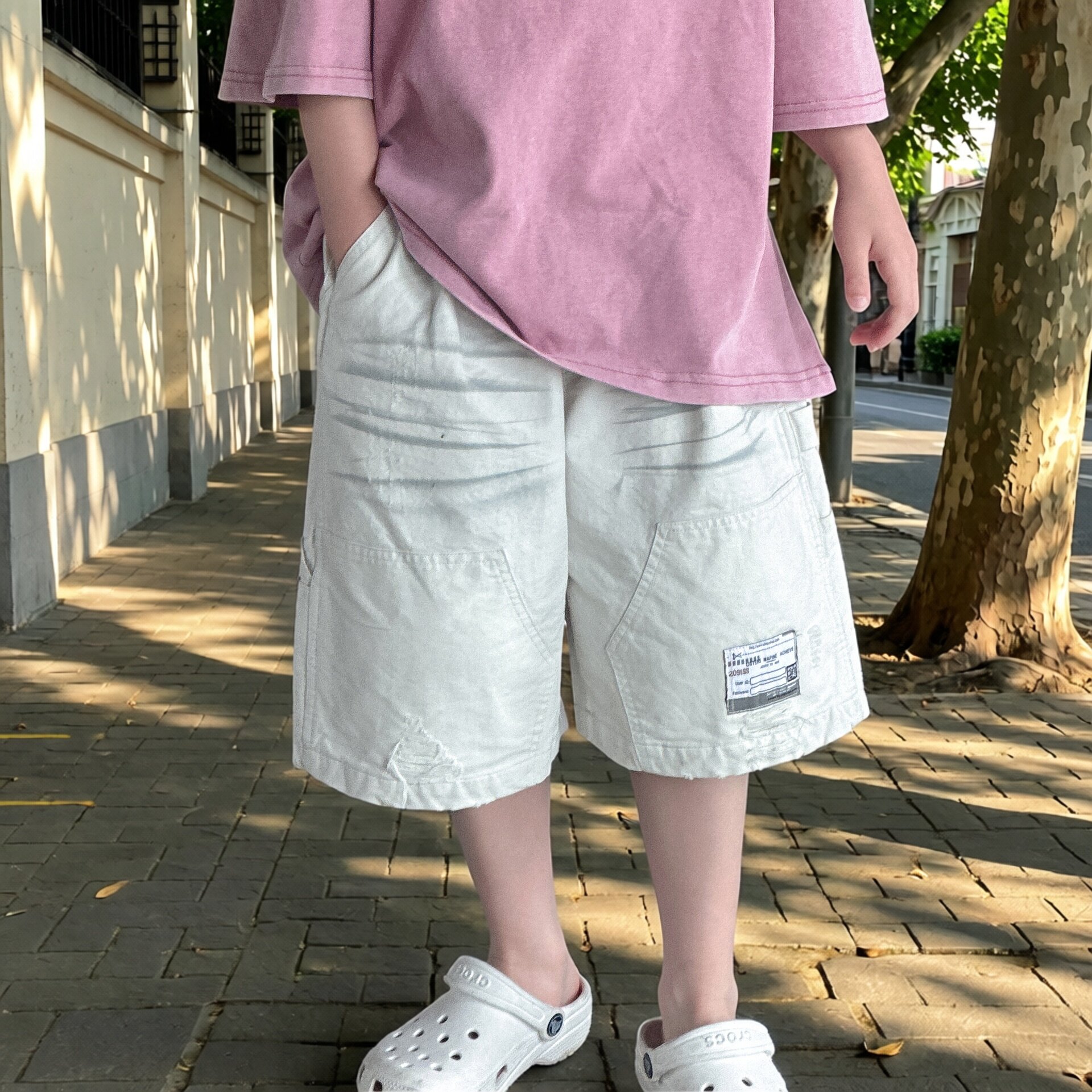 男童夏季新款短裤2026夏装儿童五分裤男孩薄款工装裤子休闲童装潮