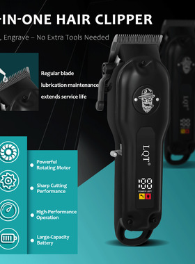 English hair clipper electric push clipper