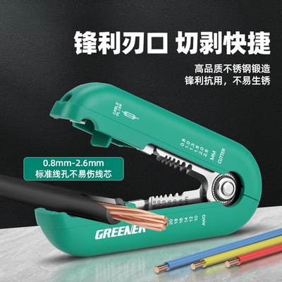 Wire strippers, electrical industrial grade wire strippers