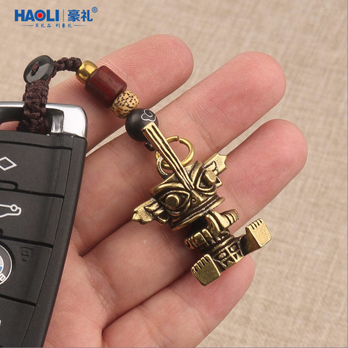 豪礼复古黄铜三星推立体人像