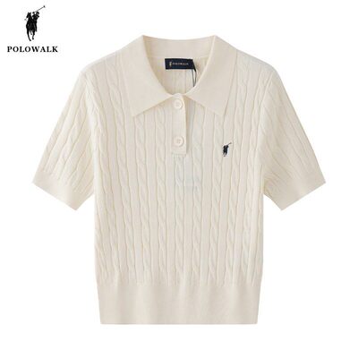POLOWALK短袖针织衫女夏