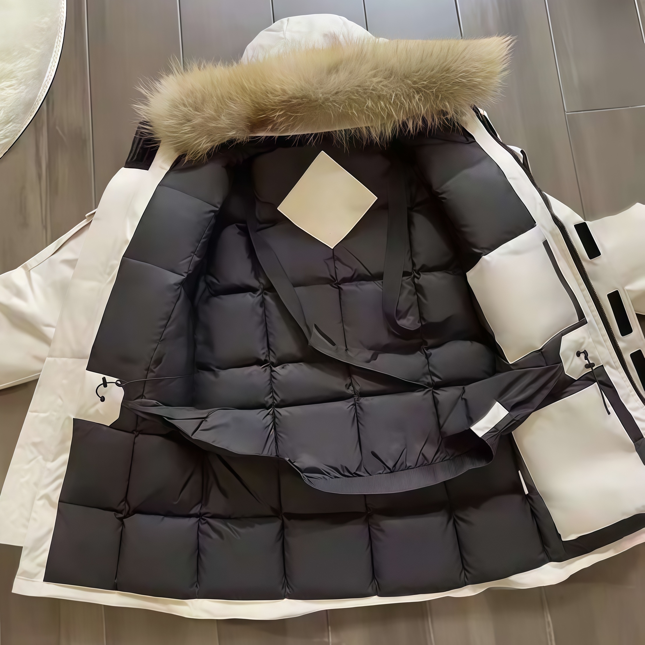 2025年新款工装羽绒服女中长款冬季情侣加厚派克服男冲锋衣