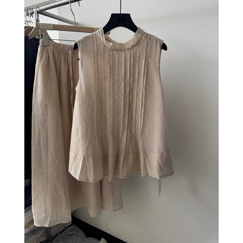 夏季套装2026新款无袖背心上衣半身裙两件套女今年流行爆款高级感