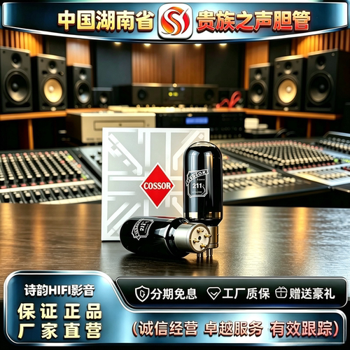 原厂直发 PSVANE/贵族之声COSSOR 211大直径喷碳电子管代WE242C管