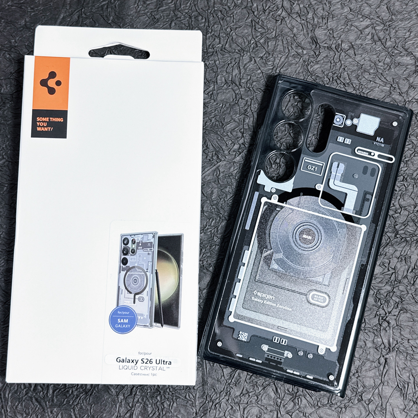 适用三星s26ultra手机壳 透明简约无线磁吸硅胶套软保护套全包防摔电路板外壳