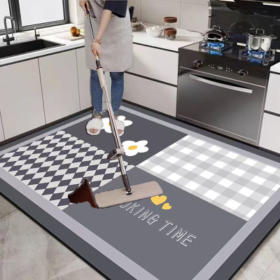 厨房地垫防滑防油免洗可擦pvc家用脚垫子防脏防水免清洗专用地毯