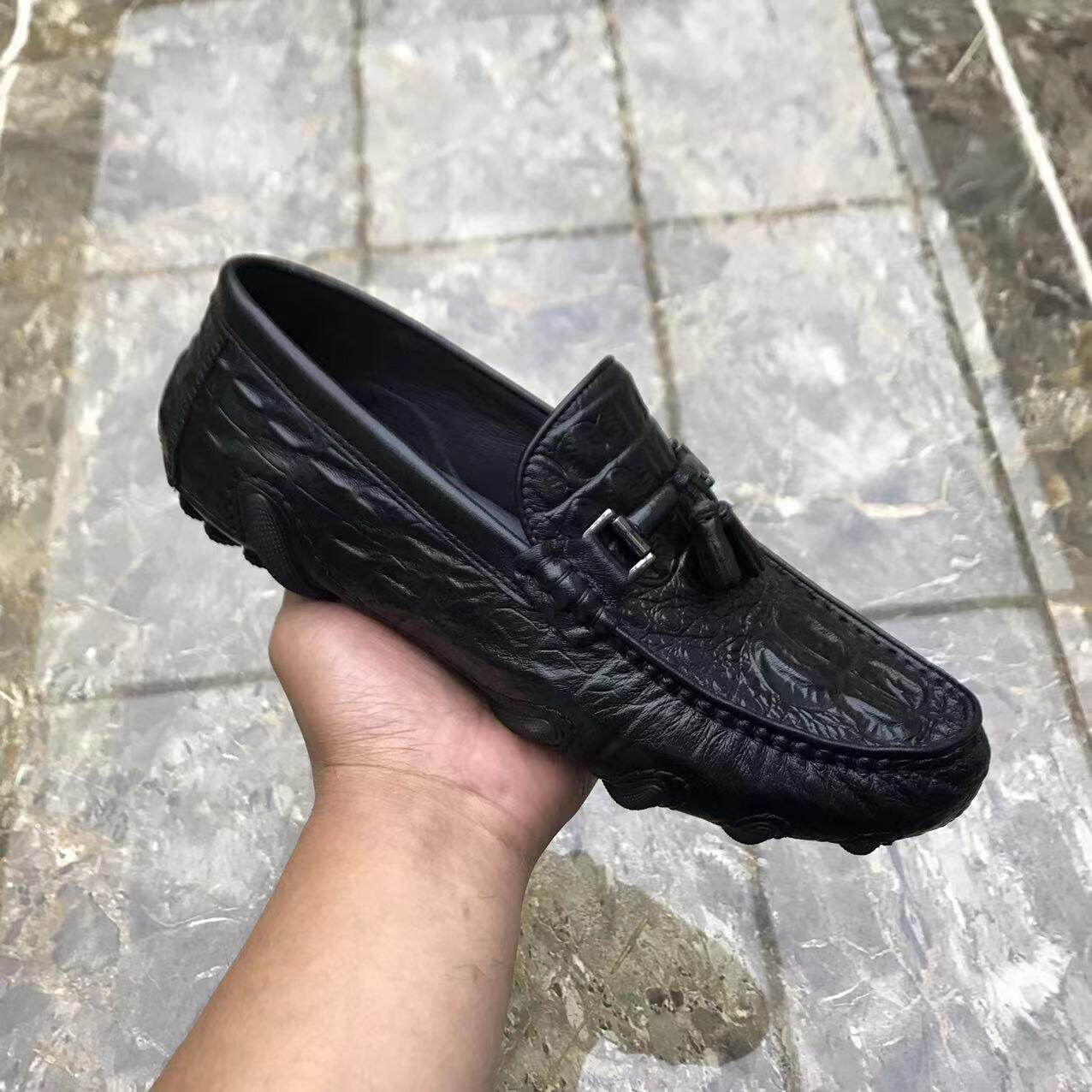 欧洲站豆豆鞋男鞋春季休闲船鞋潮乐福鞋（豆豆鞋）
