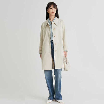 风衣外套女2024春秋新款