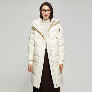 她图2024冬季新款中长款加厚羽绒服连帽女士保暖外套今年流行爆款
