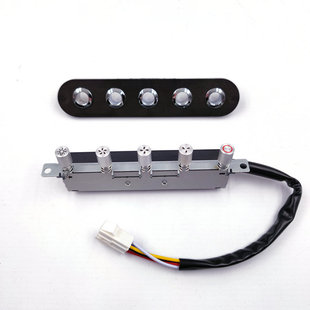 前锋抽油烟机配件CXW-200-L504开关按钮总成五键三速烟机琴键开关