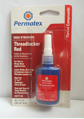 红色高强度螺纹锁固胶27110泰扬