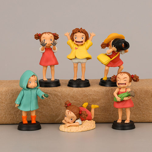 6款小梅手办二次元动漫卡通可爱搞怪波妞公仔玩具桌面小摆件