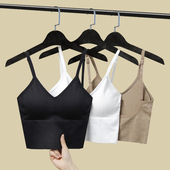 美背内衣网红爆款 吊带背心女 卡卡u型外穿内搭打底文胸抹胸一体式