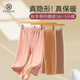 女秋冬靴裤 保暖短裤 秋裤 羊毛蚕丝内搭中裤 大码 德绒发热五分打底裤