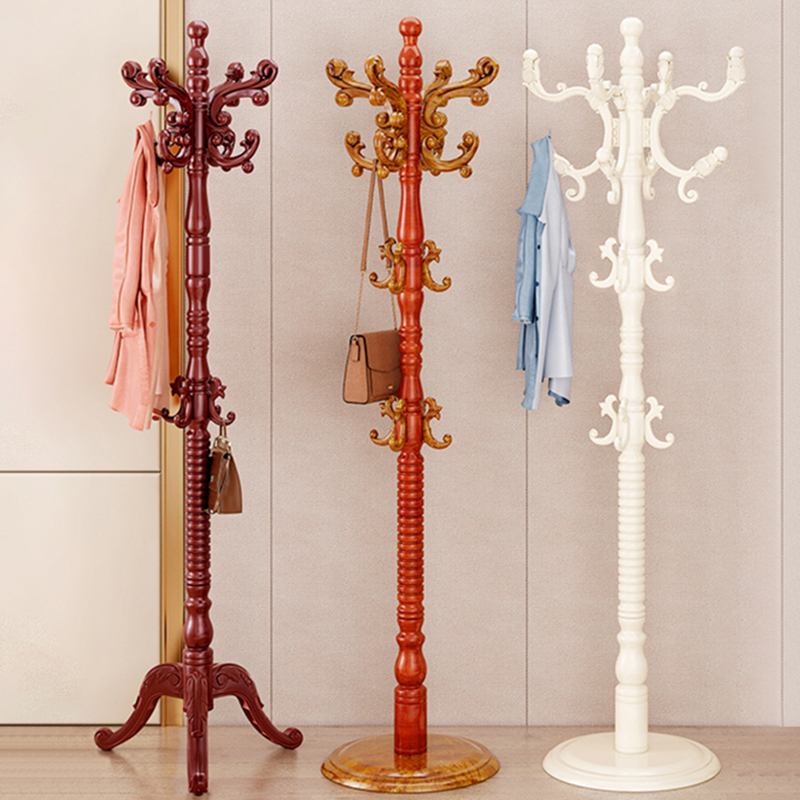 本元实木衣帽架落地卧室欧式