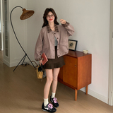 大货2026春新款Y1182格纹撞色夹克外套P165K268，女装短外套，浙宝296