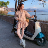 大货2026春新款Y1192立领抽绳外套+花苞裙套装防风防晒P160K258，女装套装/套裙，浙宝296