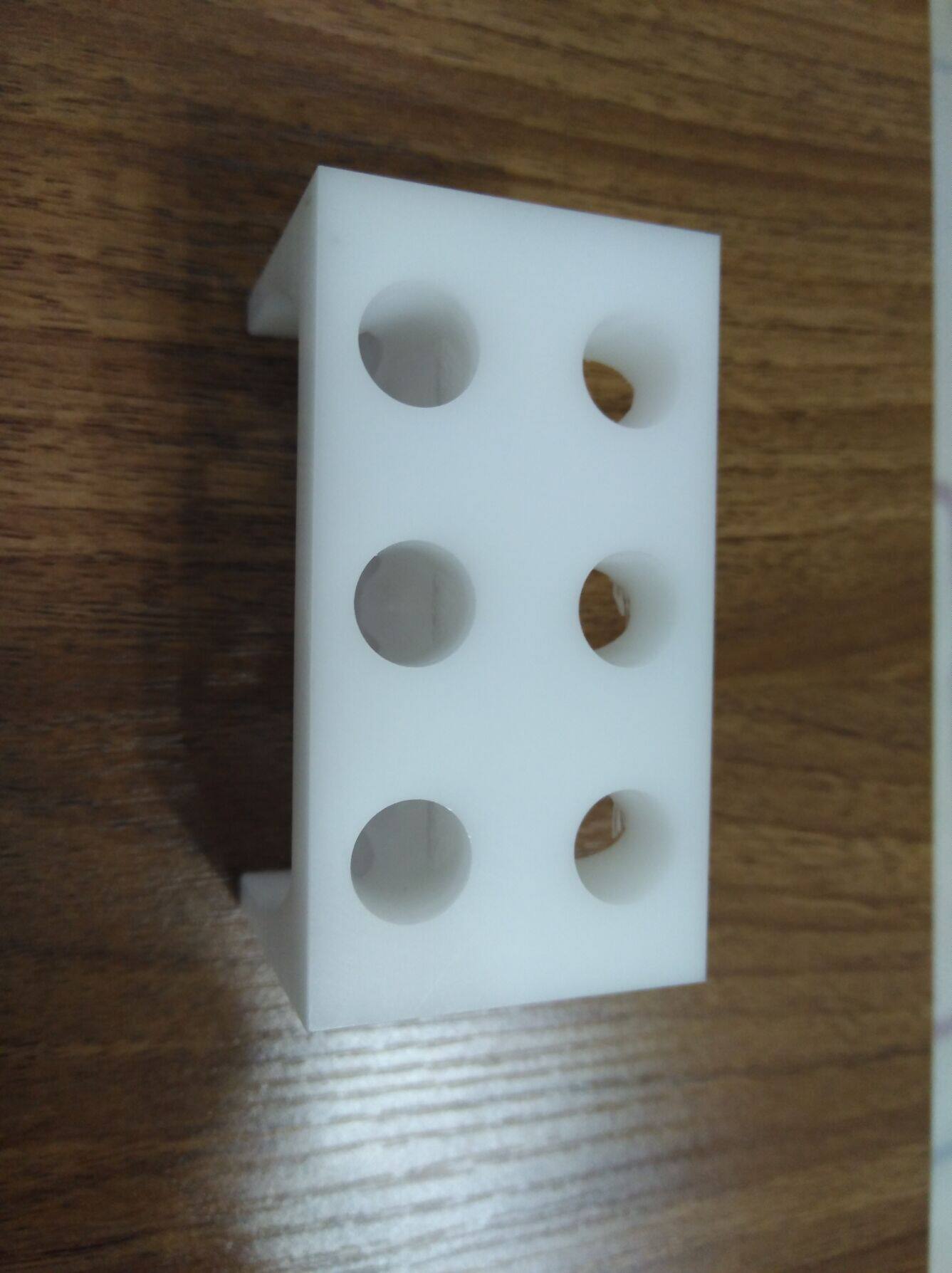 双排六孔磁珠磁力架，直孔/斜孔两种：1.5ml试管长宽高70x38x38